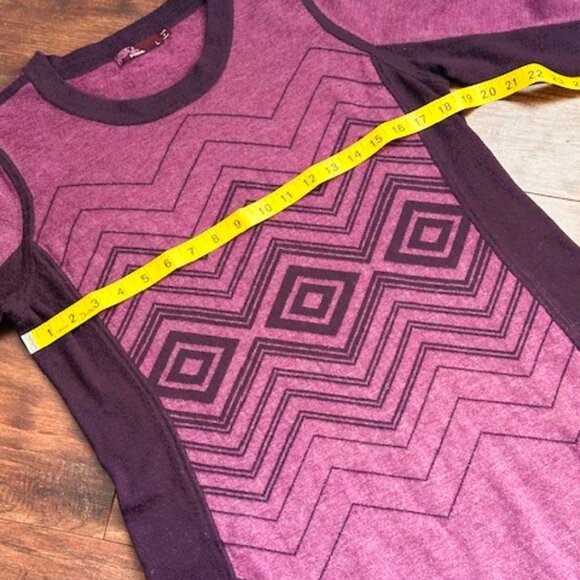 Prana Organic Sweater Dress ✨ Magenta/Purple Boho Athleisure Size - Picture 8 of 11